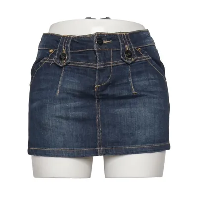 Jeansnederdel (Blå) fra Pierre Cardin Bomuld, Elastan