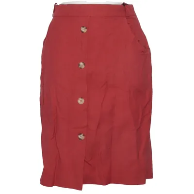 Kjol (Röd) från Marca Bomull, Linne, Viskos