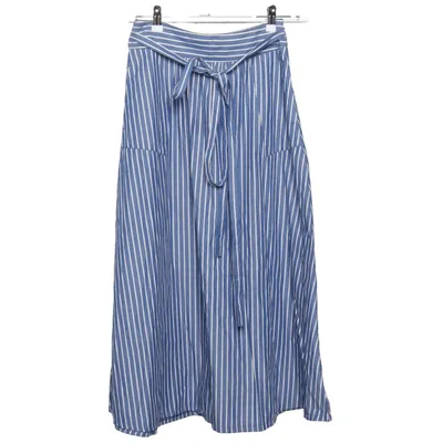 Jupe (Bleu, Blanc) de UNQ Coton