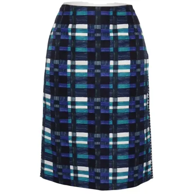 Skirt (Blue, White, Black) from Intrend Acetate, Cotton, Cupro, Viscose