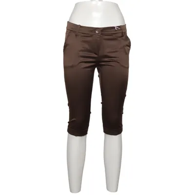 Pantacourt (Marron) de Lulumary Coton, Élasthane, Polyester