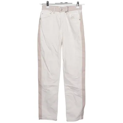 Jeans (Cynthia Tonal Reworked High Rise Straight Jeans) from Reformation Jeans Lyocell, Organic cotton