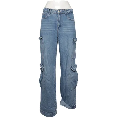 Cargohose (Blau) von Straight Baumwolle