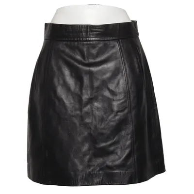 Leather skirt (Black) from Fall Winter Spring Summer Leather, Polyester, Viscose