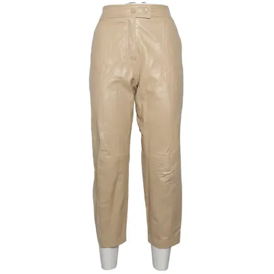 Pantalon en cuir (Beige) de Animale