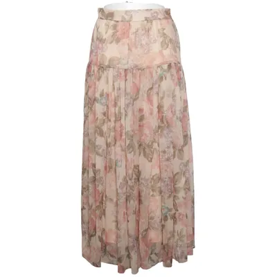 Maxi skirt (Beige, Multicolored) from Mango Polyester