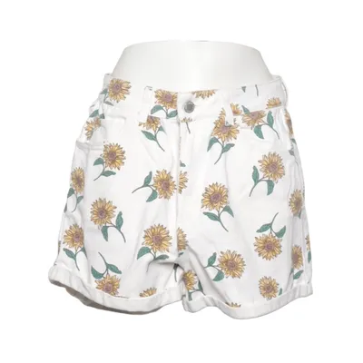 Short en jean (Blanc, Jaune, Vert) de Denim Miss Selfridge Coton