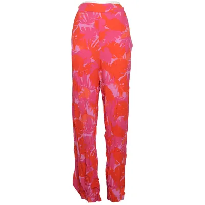 Palazzobyxor (Röd, Rosa, Flerfärgad) från Mango Viskos