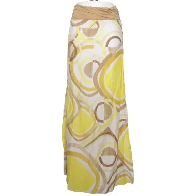 Maxi skirt (Yellow, White, Beige) from United Colors of Benetton