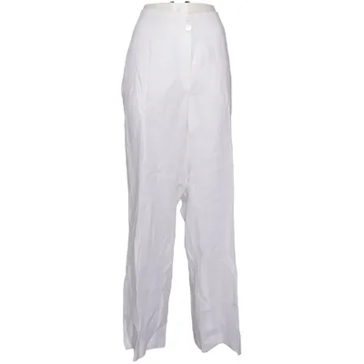 Broek (Wit) van Selection by Ulla Popken Linnen