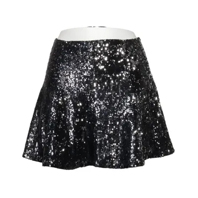Jupe (Noir, Argent) de Bershka Dressy Collection Polyester
