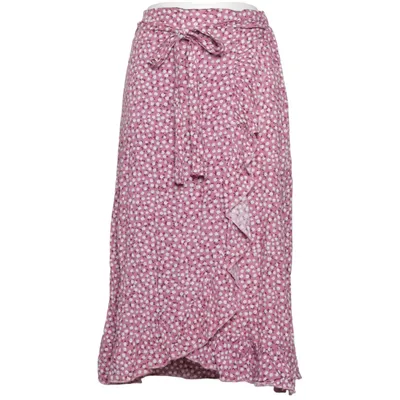Wrap skirt (Pink, White) from Mundo Mix Viscose
