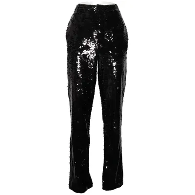 Broek (Zwart, Zilver) van Zara Polyester