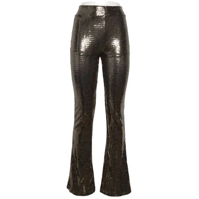 Pants (Gold) from Nikkie Elastane, Polyester