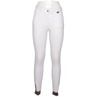 Ridbyxor (Vit, Brun) från HKM Sports Equipment Bomull, Elastan
