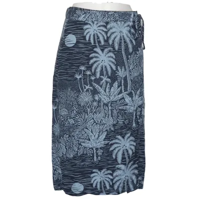 Wrap skirt (Blue, White) from Desmond & Dempsey x H&M Linen, Viscose