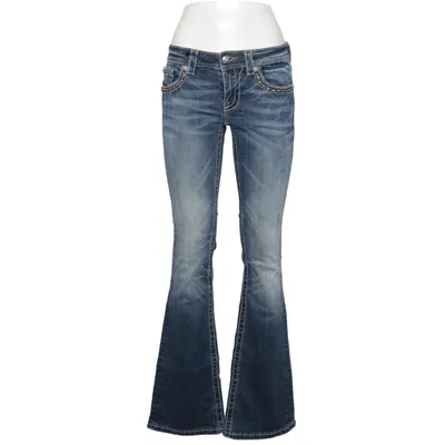 Jeans (Blå) från Miss Me Bomull, Elastan