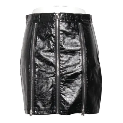 Kjol (Svart) från Rebellious Polyester, Polyuretan