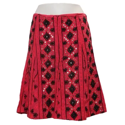 Skirt (Pink, Black) from Uttam London Cotton