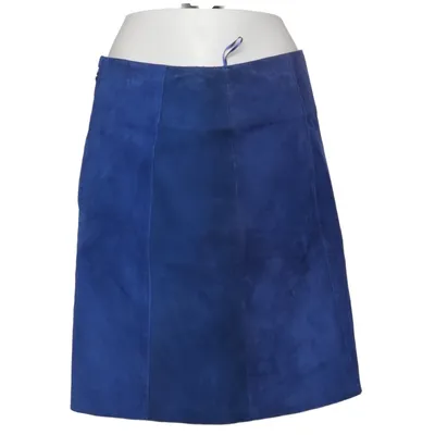 Leather skirt (Blue) from Hallhuber Leather, Polyester