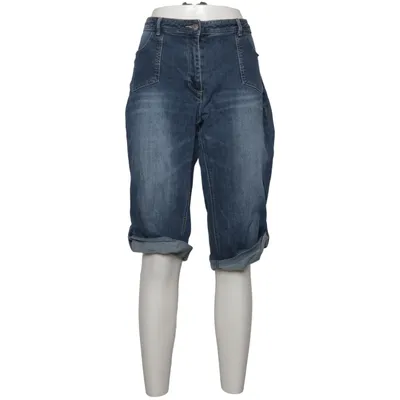 Three-quarter pants (Blue) from Aniston Cotton, Elastane