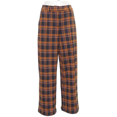 Pants (Blue, Orange, Multicolored) from Ichi Elastane, Polyester, Viscose