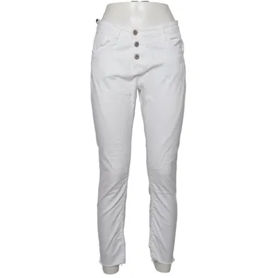 Jeans (Hvid) fra Please Vintage Glam Bomuld, Elastan