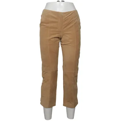 Læderbukser (Beige) fra Virmani Læder, Polyester
