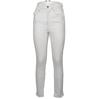 Jeans (Mams Stretch Tapered Roy Al Tanco Off White) fra Mud Jeans Elastan, Genanvendt bomuld