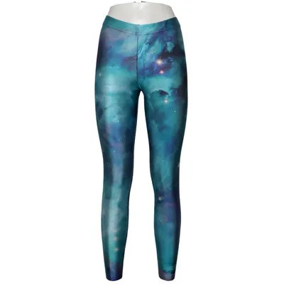Leggings (Blauw, Lila, Meerkleurig) van Blackmilk Elastaan, Polyester