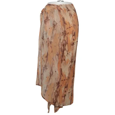 Jupe portefeuille (Orange, Marron, Beige) de Modee Acétate, Polyester