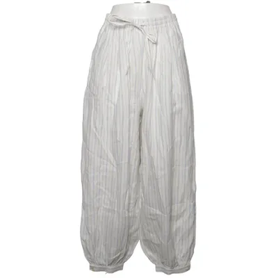Pajama pants (White, Blue) from Zara Linen