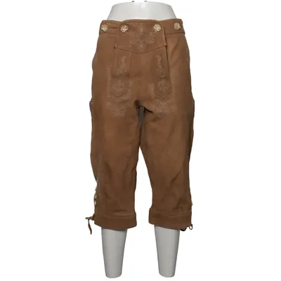 Pantalon en cuir traditionnel (Marron) de Skandal Trachten Cuir