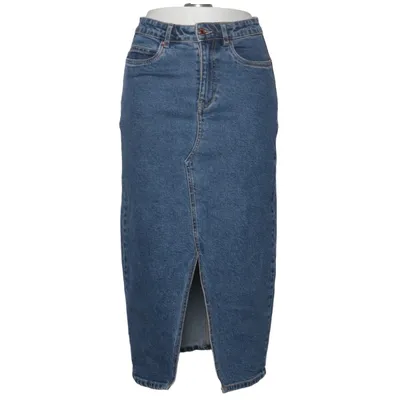 Jeansnederdel (Vmveri Hr Calf Denim Skirt) fra Vero Moda Denim Elastan, Genanvendt bomuld
