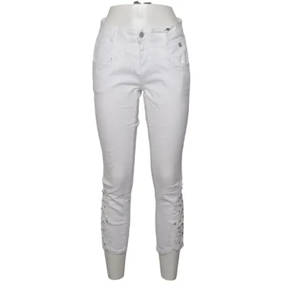 Jeans (White) from Tredy Cotton, Elastane, Polyester