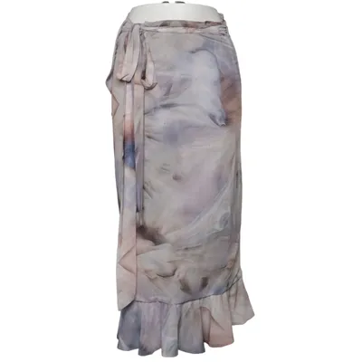 Wikkelrok (Blauw, Grijs, Bruin) van Aéryne Elastaan, Polyester