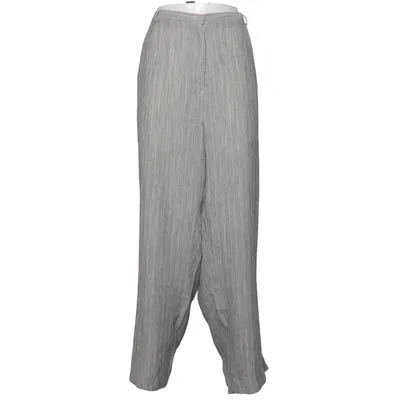 Suit pants (Gray) from Daxon Polyester, Viscose
