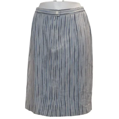 Kjol (Blå, Grå, Vit) från Griffon Linne, Polyester, Viskos