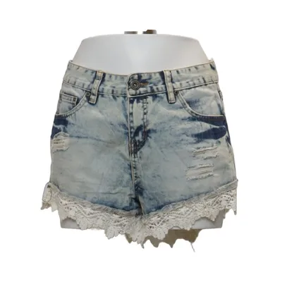 Jeansshorts (Blå, Hvid) fra Rock Angel