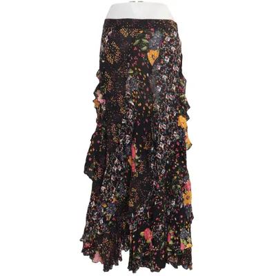 Jupe longue (Noir, Multicolore) de Free People Viscose