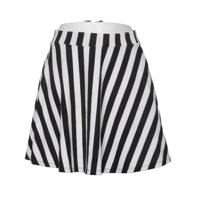 Kjol (Svart, Vit) från Hot Topic Elastan, Polyester