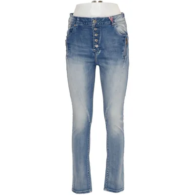 Jeans (Blå) fra Mozzaar Bomuld, Elastan