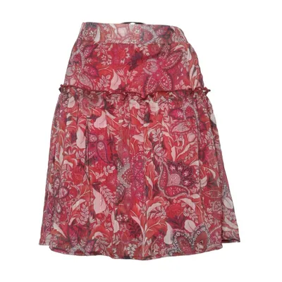 Skirt (Red, Pink, Multicolored) from Tissaia Metallic fiber, Polyester