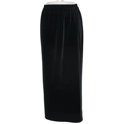 Maxi rok (Zwart) van Hopsack Elastaan, Viscose