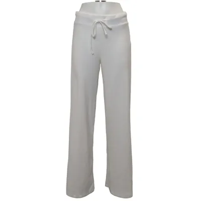 Palazzo pants (White) from Bershka Elastane, Polyester