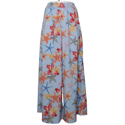 Palazzohose (Blau, Mehrfarbig) von Fullah Sugah Elasthan, Polyester