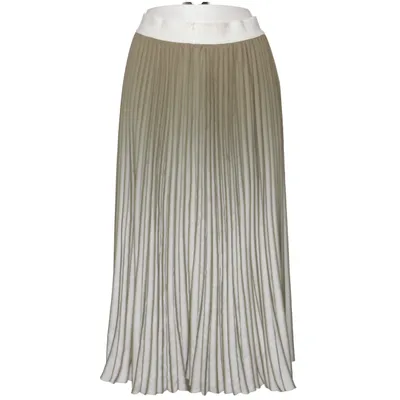 Maxi skirt (Beige, White) from Thom by Thomas Rath Elastane, Polyester, Viscose