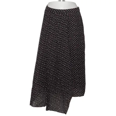 Wrap skirt (Black, Multicolored) from Lala Polyester, Silk