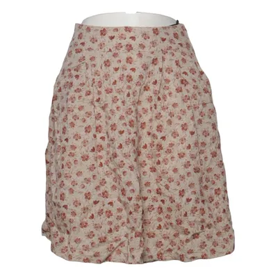Jupe (Beige, Rouge) de H. Moser Coton, Lin
