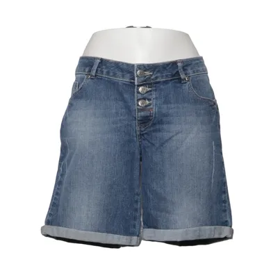 Denim shorts (Blauw) van Reject Katoen, Elastaan